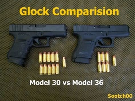 Glock 36 vs 30: 5 Key Differences