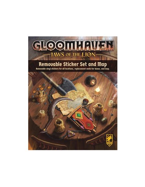 Gloomhaven Jaws Of The Lion Removable Sticker Set Amp Map Magicsur Chile