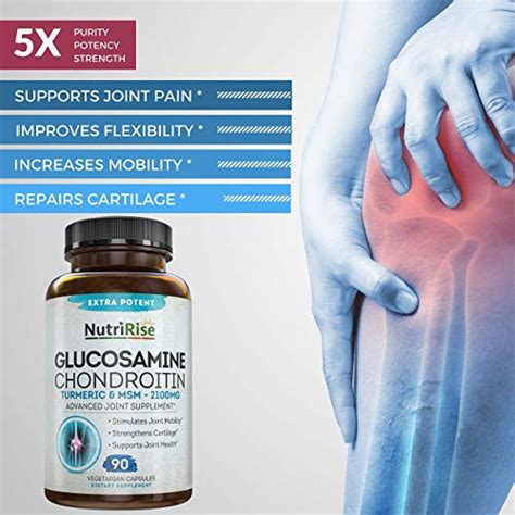 Glucosamine Chondroitin Msm Turmeric 2100Mg 3X Triple Strength Joint 45924496973 Ebay