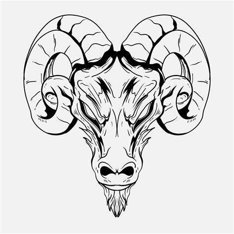 7 Unique Goat Head Tattoo Designs