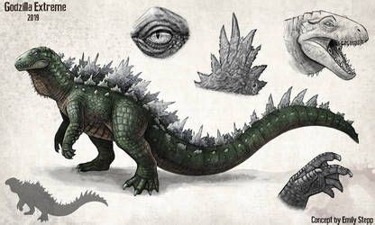 Godzilla Extreme Concept Commission By Emilystepp Monster Hunter Monster Art Creature Design