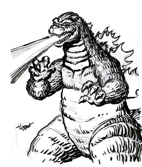 5 Free Godzilla Printable Art Templates