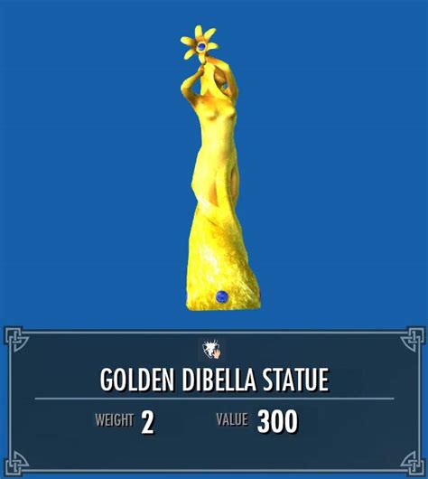 Golden Dibella Statue Legacy Of The Dragonborn Fandom