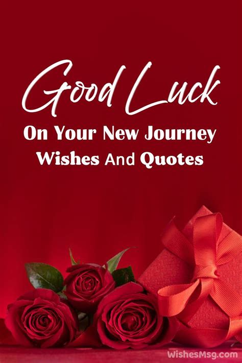 Good Luck On Your New Journey Wishes And Quotes Wishesmsg