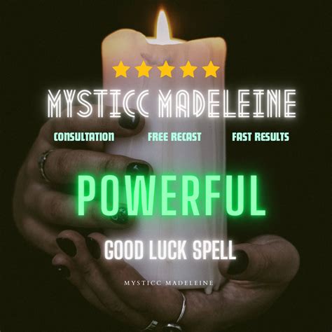 Good Luck Spell Lady Luck Spell Lucky Charm Spell Spelll Get Rich Find