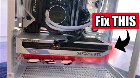 Stop GPU Sag with a Support Bracket