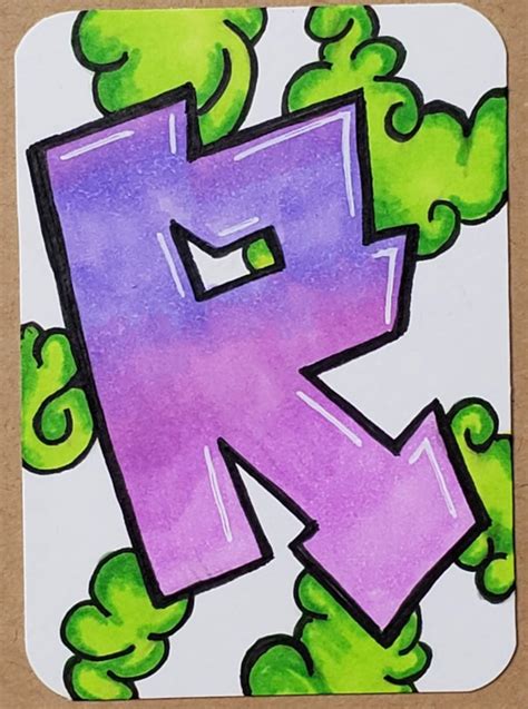 Graffiti Letter R Drawing Tutorial Art By Ro