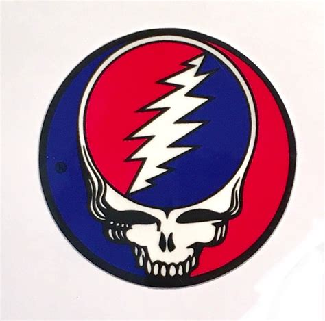 Grateful Dead Sticker 3 Steal Your Face Vinyl Stealie Etsy