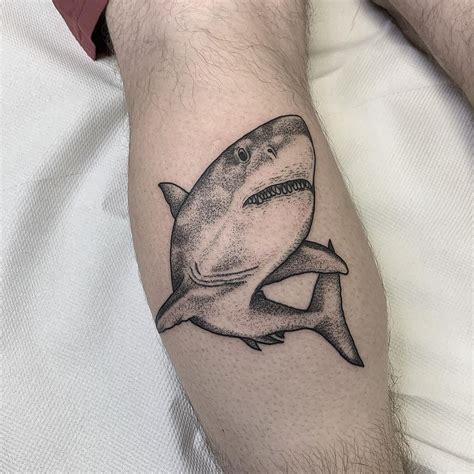 Great White Shark One Back Art Tattoo Tattoos Instagram Tatuajes