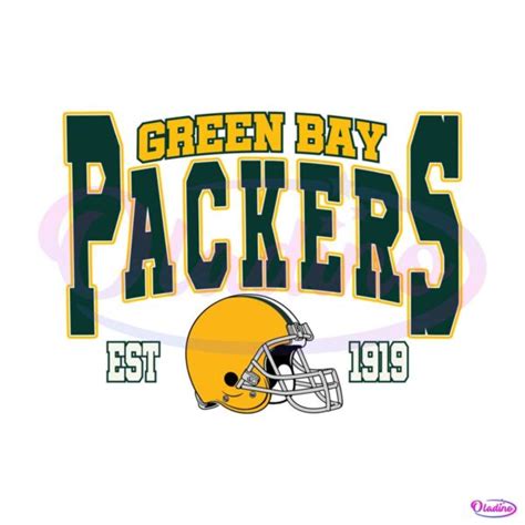 Green Bay Est 1919 Nfl Team Logo Svg Cutting Digital File Oladino