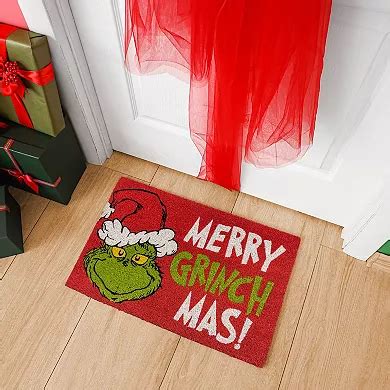 Grinch Merry Grinchmas 2 Pack 20 X 34 Coir Doormat