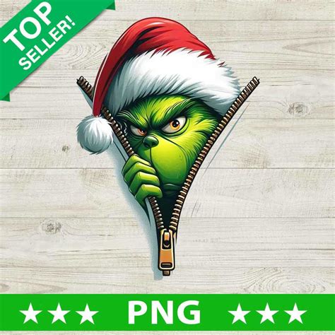 Grinch Png The Grinch Clipart Grinch For Sublimation Grinch Etsy