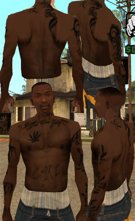 Gta San Andreas Gta V Tattoos With Lowrider Dlc Tattoos Mod Gtainside Com