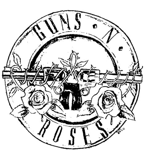 Guns N Amp 39 Roses Logo Inkstamp Edit By Vrocketqueen On Deviantart