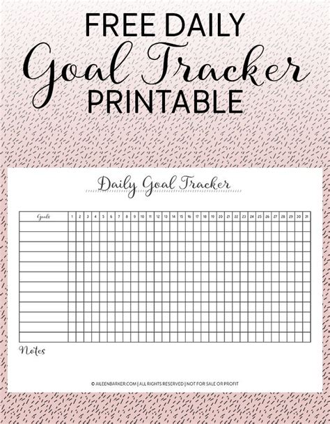 Habit Tracker Printable Goal Tracker Daily Monthly Goal Digital Planner