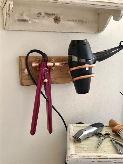 Hair Dryer And Hair Straightener Holder Blow Dryer Holder Etsy