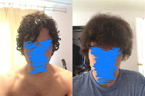 Hair Right After Shower Left Hair About 3 Hours After Shower Right