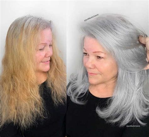 Hairstylist Shares Gorgeous Photos Of People Embracing Their Gray Hair