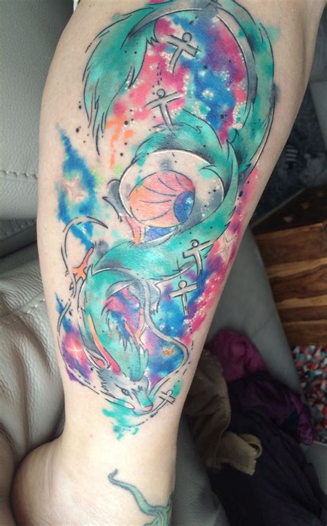 Haku Tattoo By Lunakia Tattoos Tattoos Body Art Watercolor Tattoo