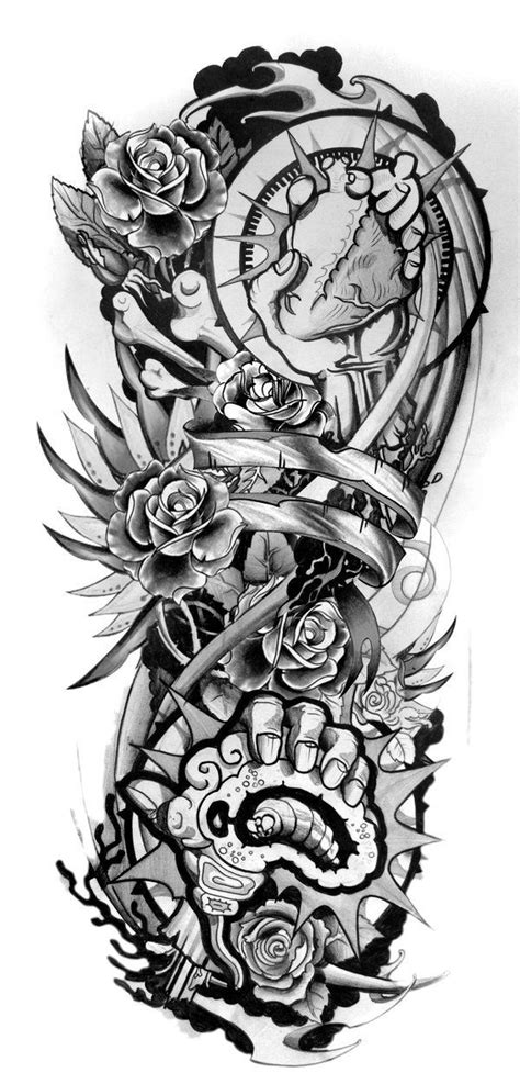 Half Sleeve Tattoo Designs For Men Drawings Cool Tattoo Sketches For