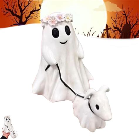 Halloween Ghost Walking Dog Statue Ghost Walking Dog Statue Halloween