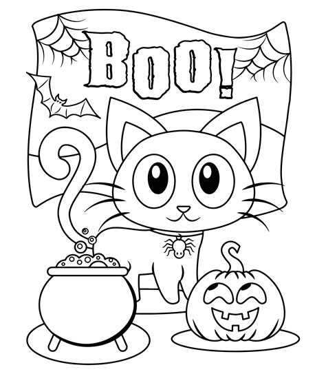 7 Spooky Halloween Coloring Sheets to Print