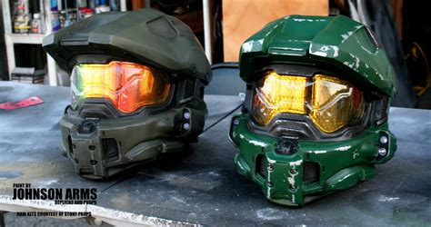 Halo 4 5 Master Chief Helmet Replicas By Johnsonarmsprops On Deviantart