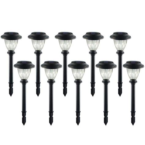 Hampton Bay Solar Lights Outdoor Pathway Solar Lights