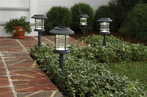 Hampton Bay Solar Path Lights 9 88 Per 5 Pk At Home Depot