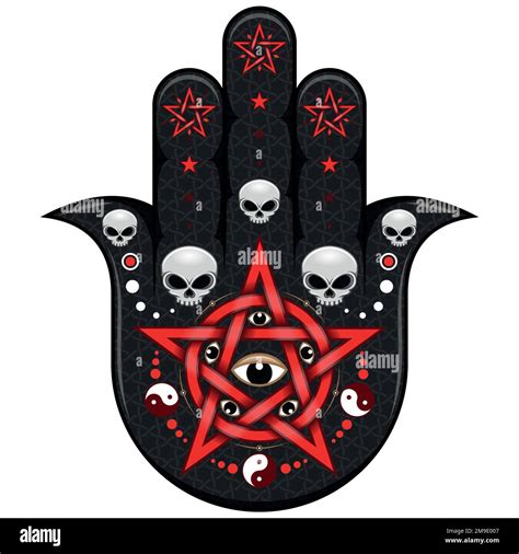 Hamsa Protection Symbol Vector Design Hand Of Fatima Symbol