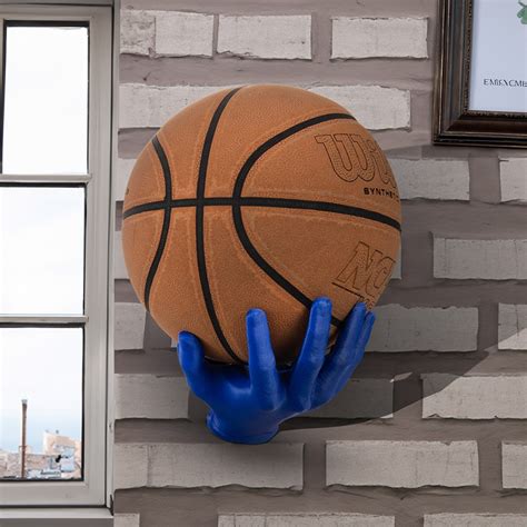 Hand Basketball Holder Wall Mount Ball Holder Wall Mount Ball Display Case Wall Storage For