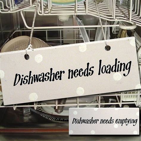 Hand Painted Wooden Dishwasher Sign With Images Dishwasher Sign