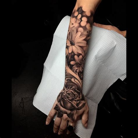 Hand Sleeve Tattoo Girl