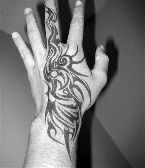 Hand Tattoos Tribal 40 Tribal Hand Tattoos For Men Manly Ink Design