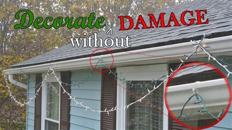 Hanging Holiday Lights With Homemade Gutter Clips Youtube