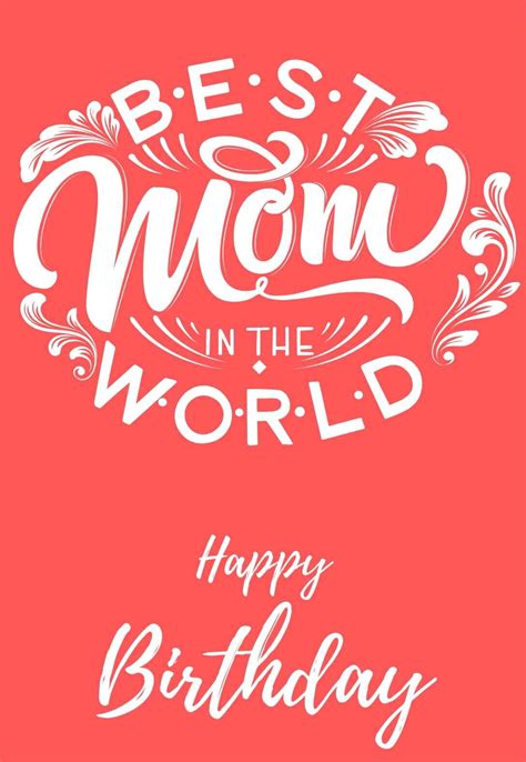 Happy Birthday Mom Printable Card Ideas and Designs