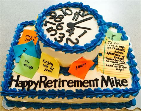 Happy Retirement Cake Design Immense History Art Gallery