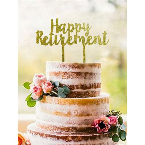 Happy Retirement Cake Topper Custom Acrylic Cake Topper Cake Decoration Toppers 16 Different