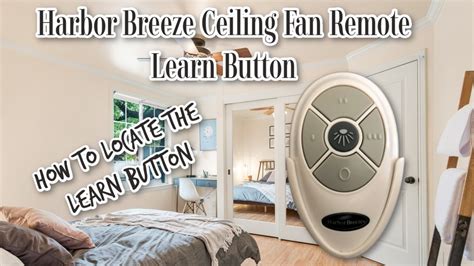 Harbor Breeze Ceiling Fan Remote Learn Button How To Locate Youtube