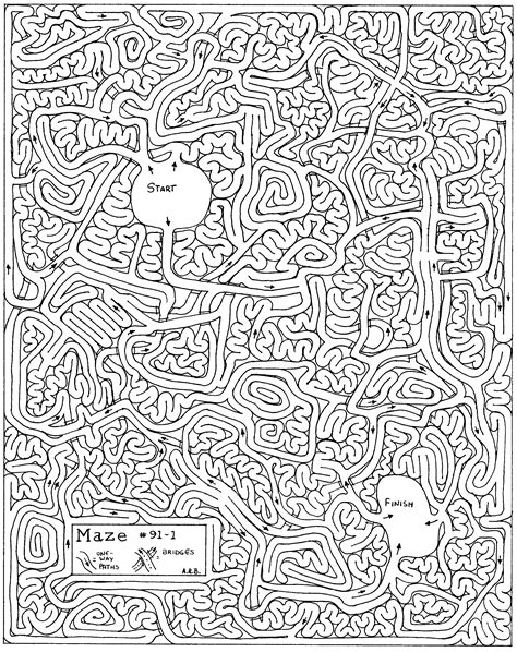 Hard Mazes Best Coloring Pages For Kids 11 Best Hard Printable Mazes