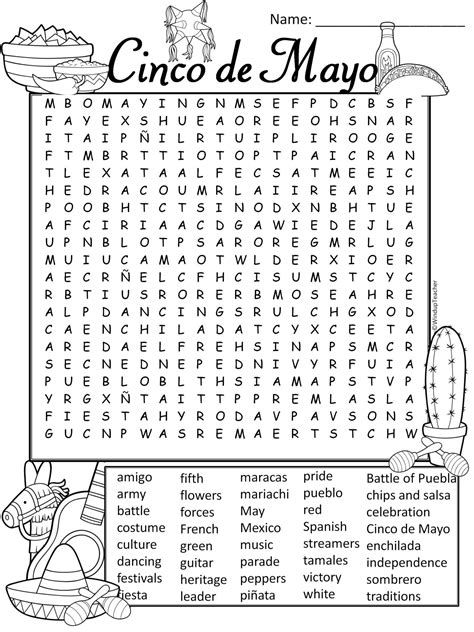 Hard Printable Word Searches For Adults Word Search Home Puzzles Cinco De Mayo Word Search