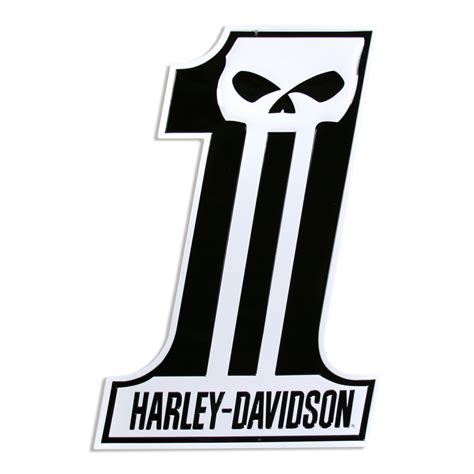 Harley Davidson 1 Skull Logo