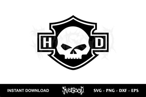 Harley Davidson Logo Skull Svg Svggood