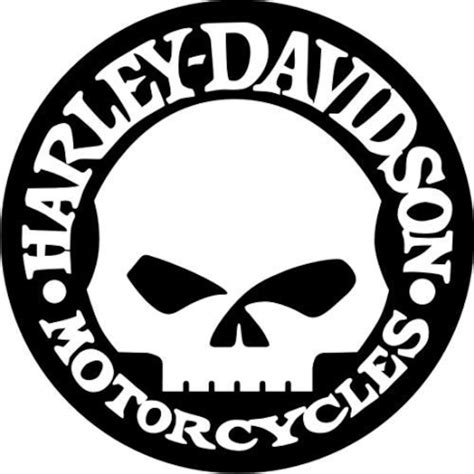 Harley Davidson Skull Logo Svg