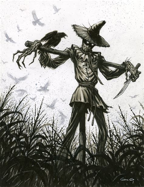 Haunted Halloween Collection Opensea Scarecrow Drawing Scarecrow