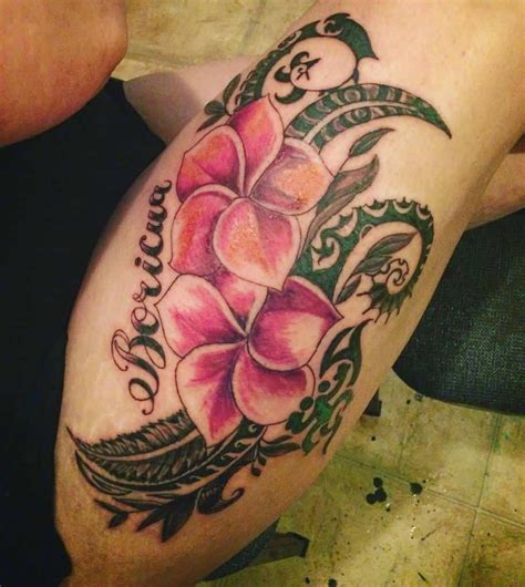 Hawaiian Tribal Flower Tattoos Top 61 Best Hawaiian Flower Tattoo