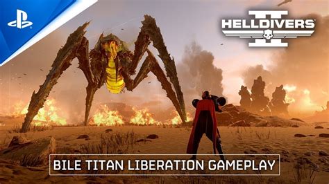 Helldivers 2 Bile Titan Liberation Gameplay Youtube