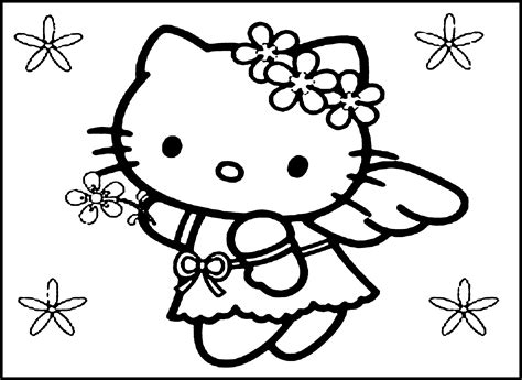 5 Free Hello Kitty Coloring Book Pages