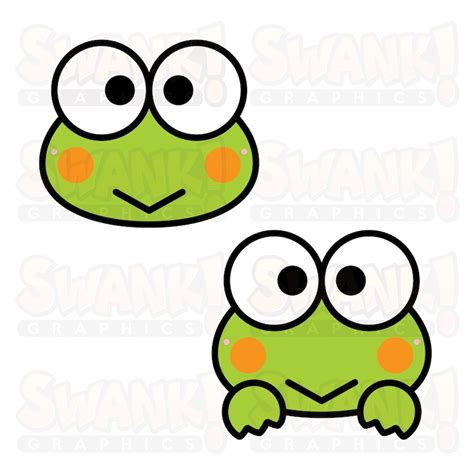 Hello Kitty Keroppi Frog Cartoon Clipart Svg Eps Png Etsy