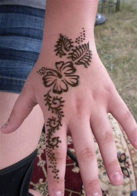 Henna Hibiscus Hand By Flowerwills Deviantart Com On Deviantart Cute